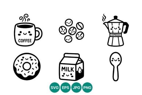 A Cute Coffee Shop Design for Stitchable Charm