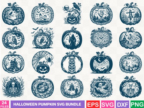 A Halloween Pumpkin SVG Bundle for Modern Editorial Graphics
