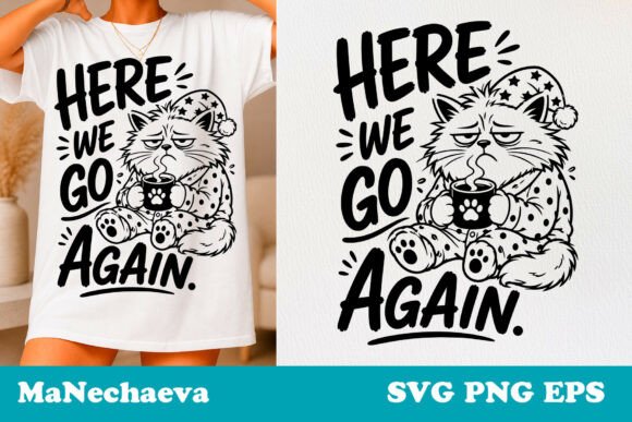 A Sharp Sarcastic Cat SVG for T-Shirts & Graphics