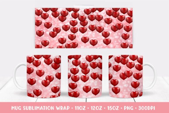 A Warm Review of the Red Hearts Mug Wrap Graphics