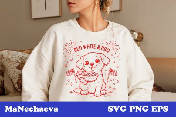 Cute Dog BBQ SVG for T-Shirt Designs and Graphics