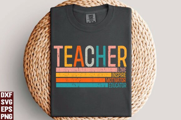 Evaluating Retro Teacher Graphics for Commercial T-Shirt Designs