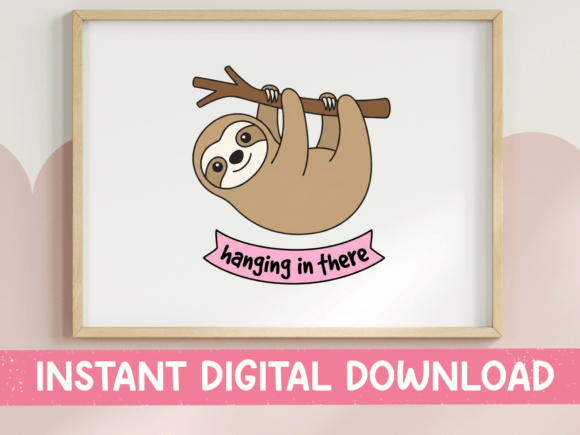 Hanging in There Sloth SVG: A Brand Designer's Review
