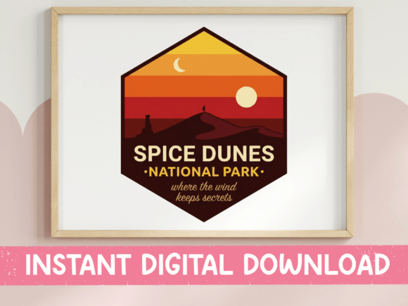 Spice Dunes SVG: A Desert Sunset for Design Projects
