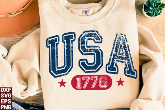 USA 1776 Graphics for T-Shirt Designs & Patriotic Branding
