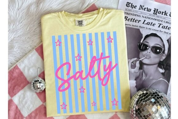 Using Salty Beach Quote Graphics for Your T-Shirt Designs